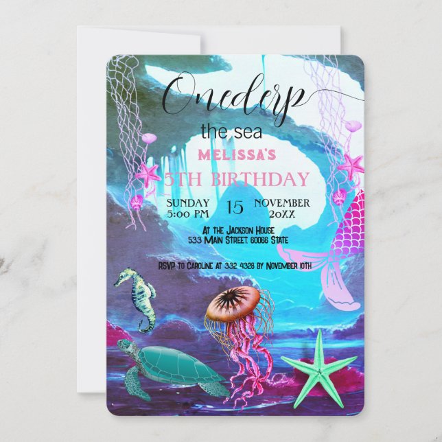 Invitación a la fiesta de cumpleaños de los animal (Anverso)