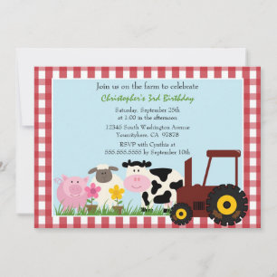 Invitación a la fiesta de cumpleaños de los animal