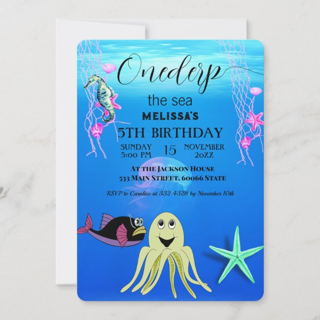 Invitación a la fiesta de cumpleaños de los animal (Anverso)