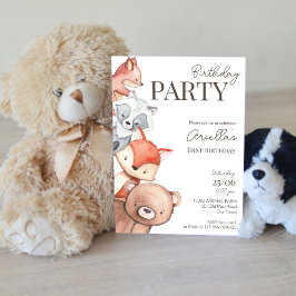 Invitación a la fiesta de cumpleaños de los animal