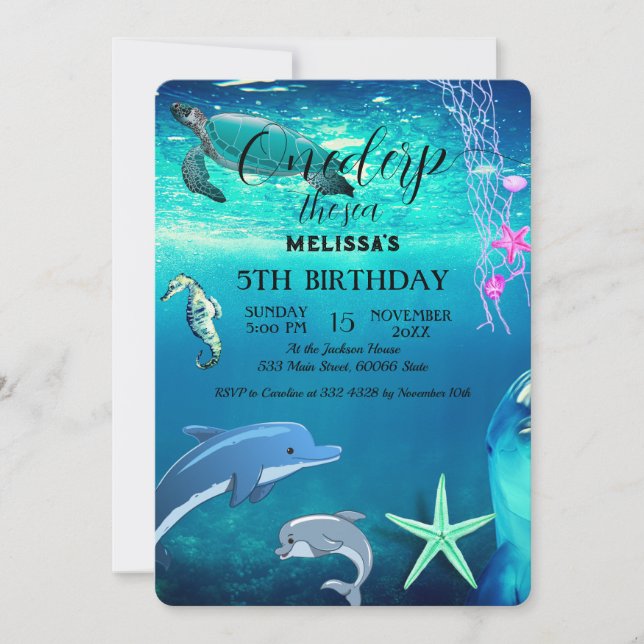 Invitación a la fiesta de cumpleaños de los animal (Anverso)