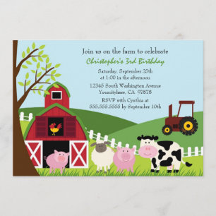 Invitación a la fiesta de cumpleaños de los animal