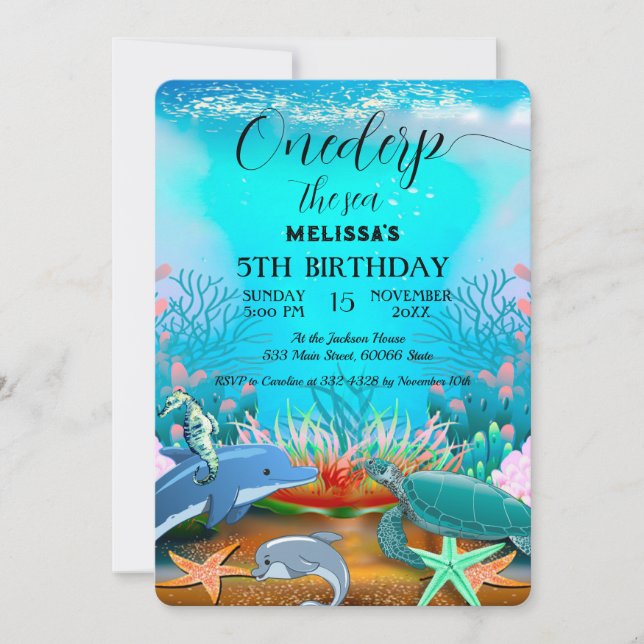 Invitación a la fiesta de cumpleaños de los animal (Anverso)