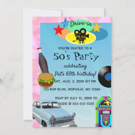 Invitación a la fiesta de cumpleaños de los años 5