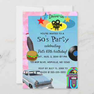 Invitación a la fiesta de cumpleaños de los años 5