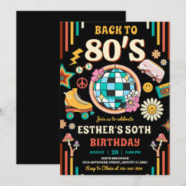 Invitación a la fiesta de cumpleaños de los años 8