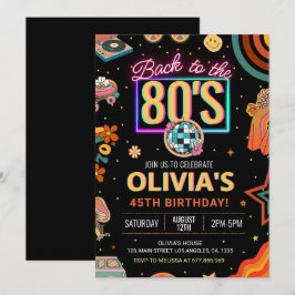 Invitación a la fiesta de cumpleaños de los años 8
