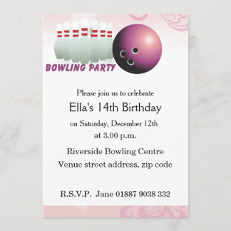 Invitación a la fiesta de cumpleaños de los bolos