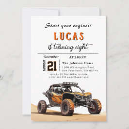 Invitación a la fiesta de cumpleaños de los camion