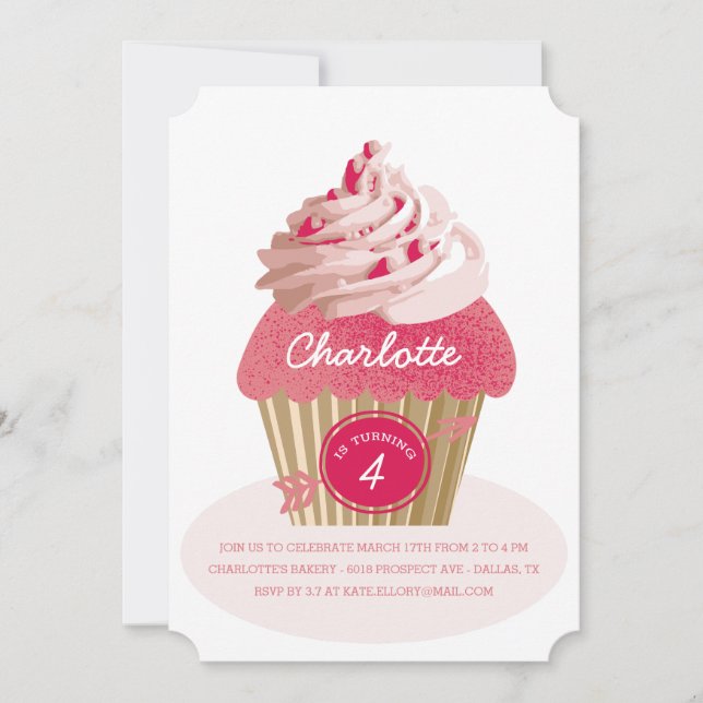 Invitación a la fiesta de cumpleaños de los Chicas (Anverso)