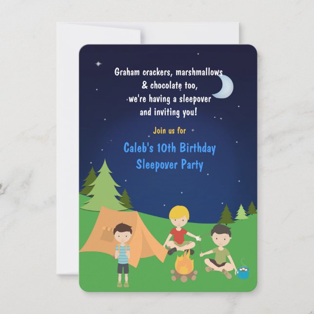 Invitación a la fiesta de cumpleaños de los chicos (Anverso)