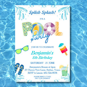 Invitación a la fiesta de cumpleaños de los chicos