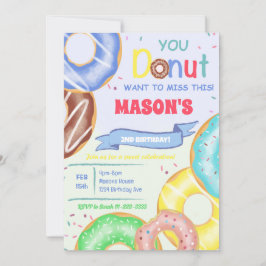 Invitación a la fiesta de cumpleaños de los chicos