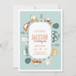 Invitación a la fiesta de cumpleaños de los coches