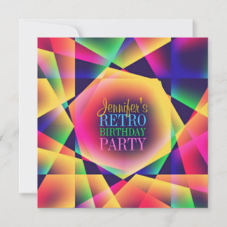 Invitación a la fiesta de cumpleaños de los colore