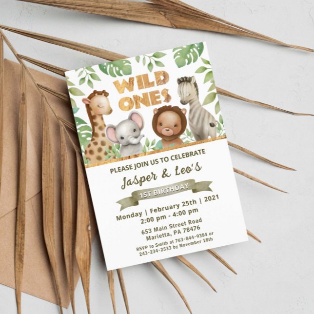 Invitación a la fiesta de cumpleaños de los gemelo (Subido por el creador)