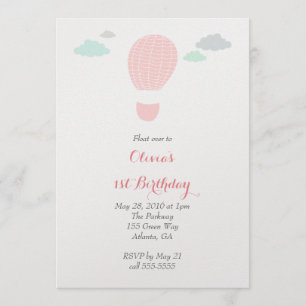 Invitación a la fiesta de cumpleaños de los globos