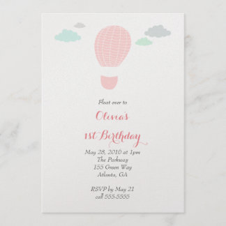 Invitación a la fiesta de cumpleaños de los globos