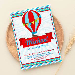 Invitación a la fiesta de cumpleaños de los globos