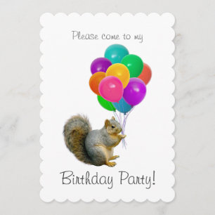 Invitación a la fiesta de cumpleaños de los globos