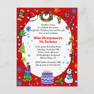 Invitación a la fiesta de cumpleaños de los Navida