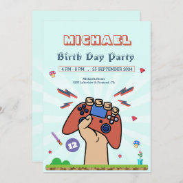 Invitación a la fiesta de cumpleaños de los niños 