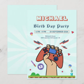 Invitación a la fiesta de cumpleaños de los niños 