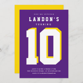 Invitación a la fiesta de cumpleaños de los niños 