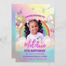 Invitación a la fiesta de cumpleaños de los niños 