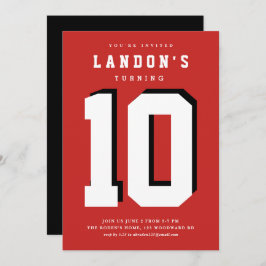 Invitación a la fiesta de cumpleaños de los niños 