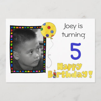 Invitación a la fiesta de cumpleaños de los niños