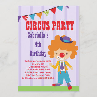 Invitación a la fiesta de cumpleaños de los niños 