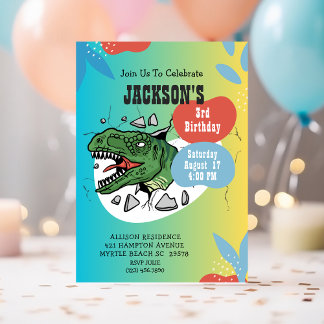 Invitación a la fiesta de cumpleaños de los niños 