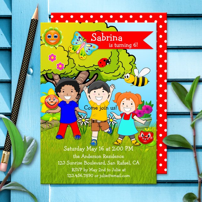 Invitación a la fiesta de cumpleaños de los niños  (Subido por el creador)
