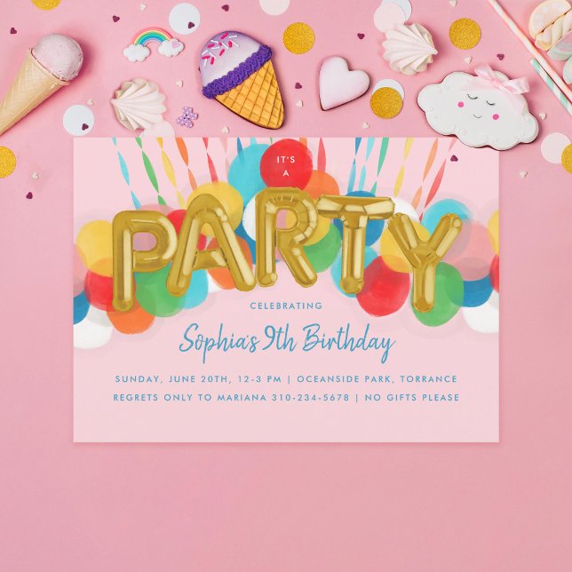 Invitación a la fiesta de cumpleaños de los niños  (Subido por el creador)