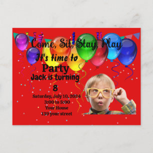 Invitación a la fiesta de cumpleaños de los niños