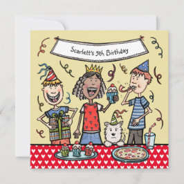 Invitación a la fiesta de cumpleaños de los niños