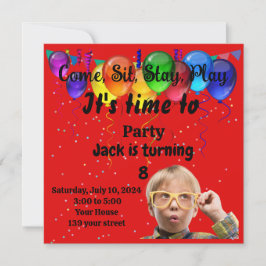 Invitación a la fiesta de cumpleaños de los niños
