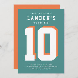 Invitación a la fiesta de cumpleaños de los niños 