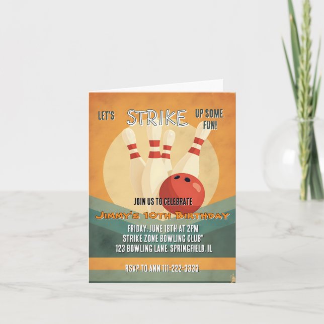 Invitación a la fiesta de cumpleaños de los niños  (Anverso)