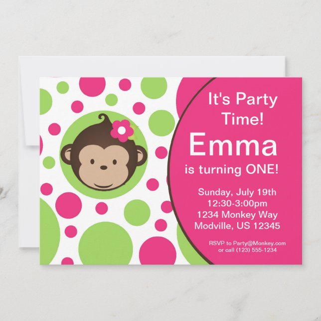 Invitación a la fiesta de cumpleaños de los puntos (Anverso)