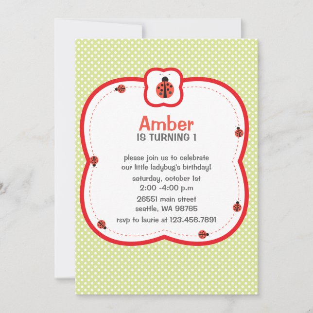 Invitación a la fiesta de cumpleaños de los puntos (Anverso)