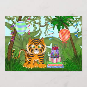 Invitación a la fiesta de cumpleaños de los tigres