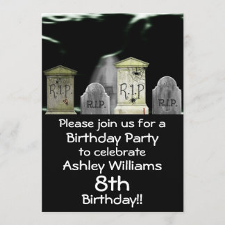 Invitación a la fiesta de cumpleaños de los zombie