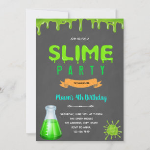 Invitación a la fiesta de cumpleaños de Mad Scienc
