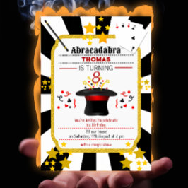 Invitación a la fiesta de cumpleaños de Magic Show