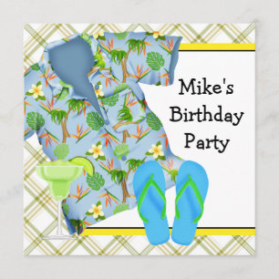 Invitación a la fiesta de cumpleaños de Mans BBQ M