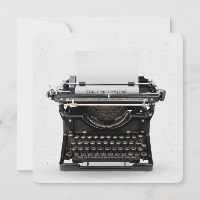 Invitación a la fiesta de cumpleaños de máquina de (Anverso)