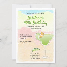 Invitación a la fiesta de cumpleaños de Margarita
