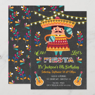 Invitación a la fiesta de cumpleaños de Mariachi M